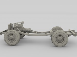 full offroad vehicle chassis 3D-Modell