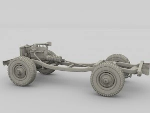 full offroad vehicle chassis 3D Model