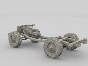 full offroad vehicle chassis 3D Model