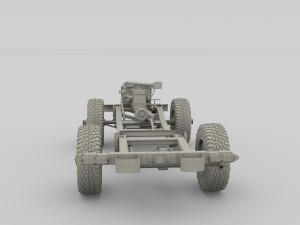 full offroad vehicle chassis 3D-Modell