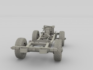 full offroad vehicle chassis 3D-Modell