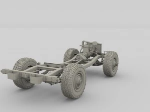 full offroad vehicle chassis 3D Model