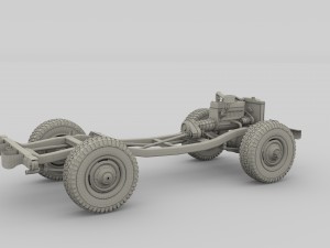 full offroad vehicle chassis 3D-Modell
