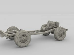 full offroad vehicle chassis 3D Model
