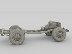 full offroad vehicle chassis 3D-Modell