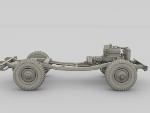 full offroad vehicle chassis 3D-Modell