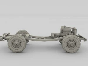 full offroad vehicle chassis 3D Model