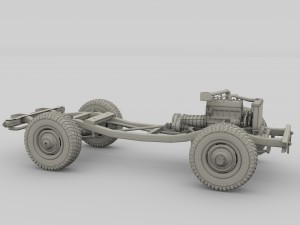full offroad vehicle chassis 3D-Modell