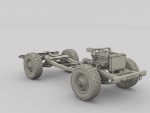 full offroad vehicle chassis 3D-Modell