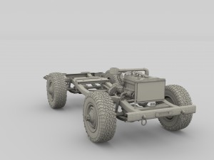 full offroad vehicle chassis 3D-Modell