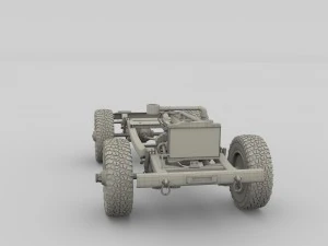 full offroad vehicle chassis 3D Model