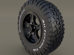 offroad alloy wheel 3D Model