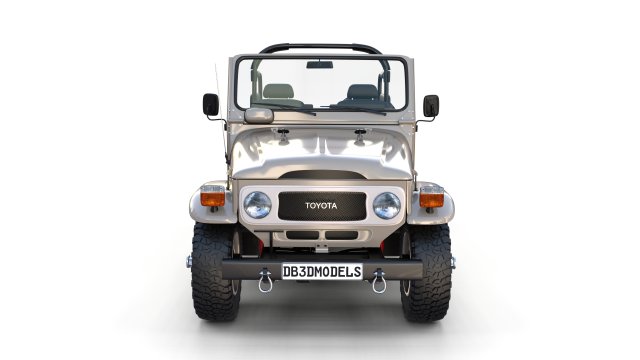 toyota land cruiser fj 40 top down with interior 3D मॉडल .c4d .max .obj .3ds .fbx .stl .blend