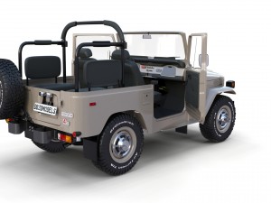toyota land cruiser fj 40 top down with interior 3D Model