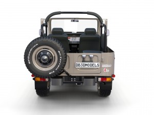 toyota land cruiser fj 40 top down with interior 3D Model
