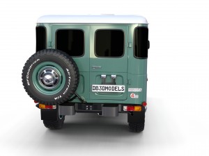 toyota land cruiser fj 40 green 3D Modell