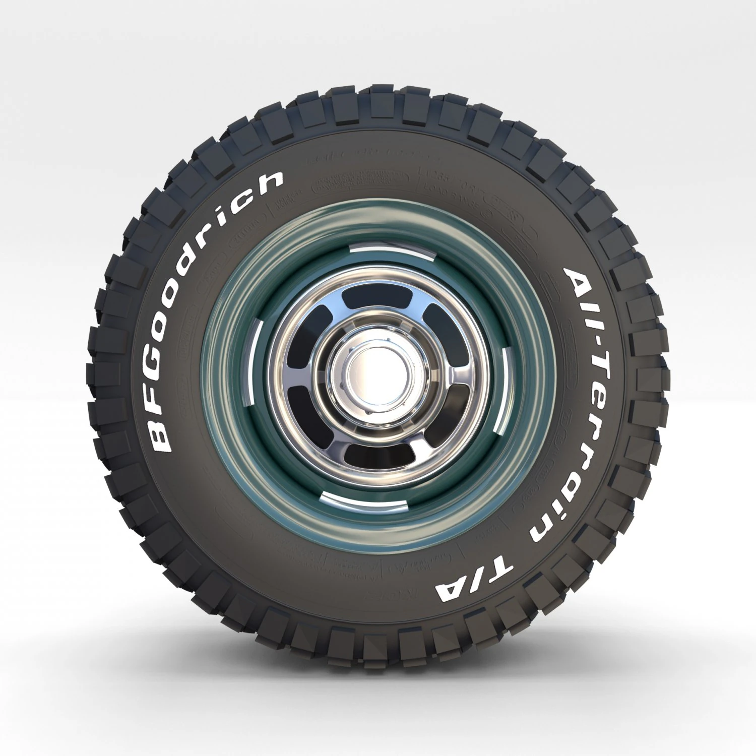 toyota land cruiser fj 40 wheel 1 3D Model .c4d .max .obj .3ds .fbx .stl .blend 