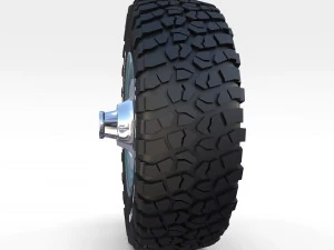 toyota land cruiser fj 40 wheel 1 3D Model