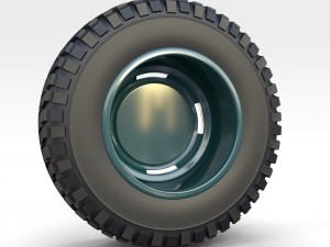 toyota land cruiser fj 40 wheel 1 3D Модель