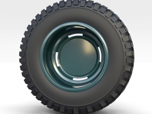 toyota land cruiser fj 40 wheel 1 3D Модель