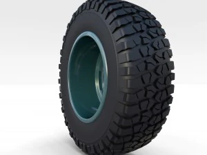 toyota land cruiser fj 40 wheel 1 3D Model