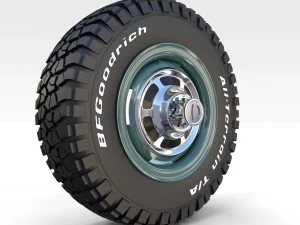 toyota land cruiser fj 40 wheel 1 3D Model