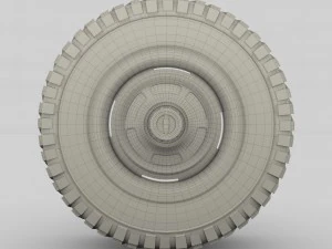 toyota land cruiser fj 40 wheel 1 3D Model