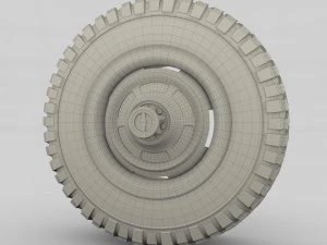 toyota land cruiser fj 40 wheel 1 3D Model