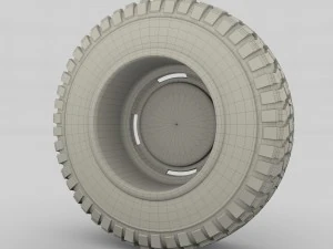 toyota land cruiser fj 40 wheel 1 3D Model
