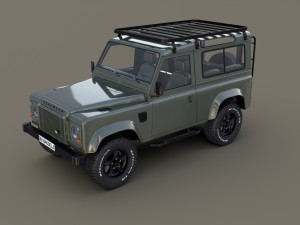 1985 land rover defender 90 with interior ver 5 3D Model