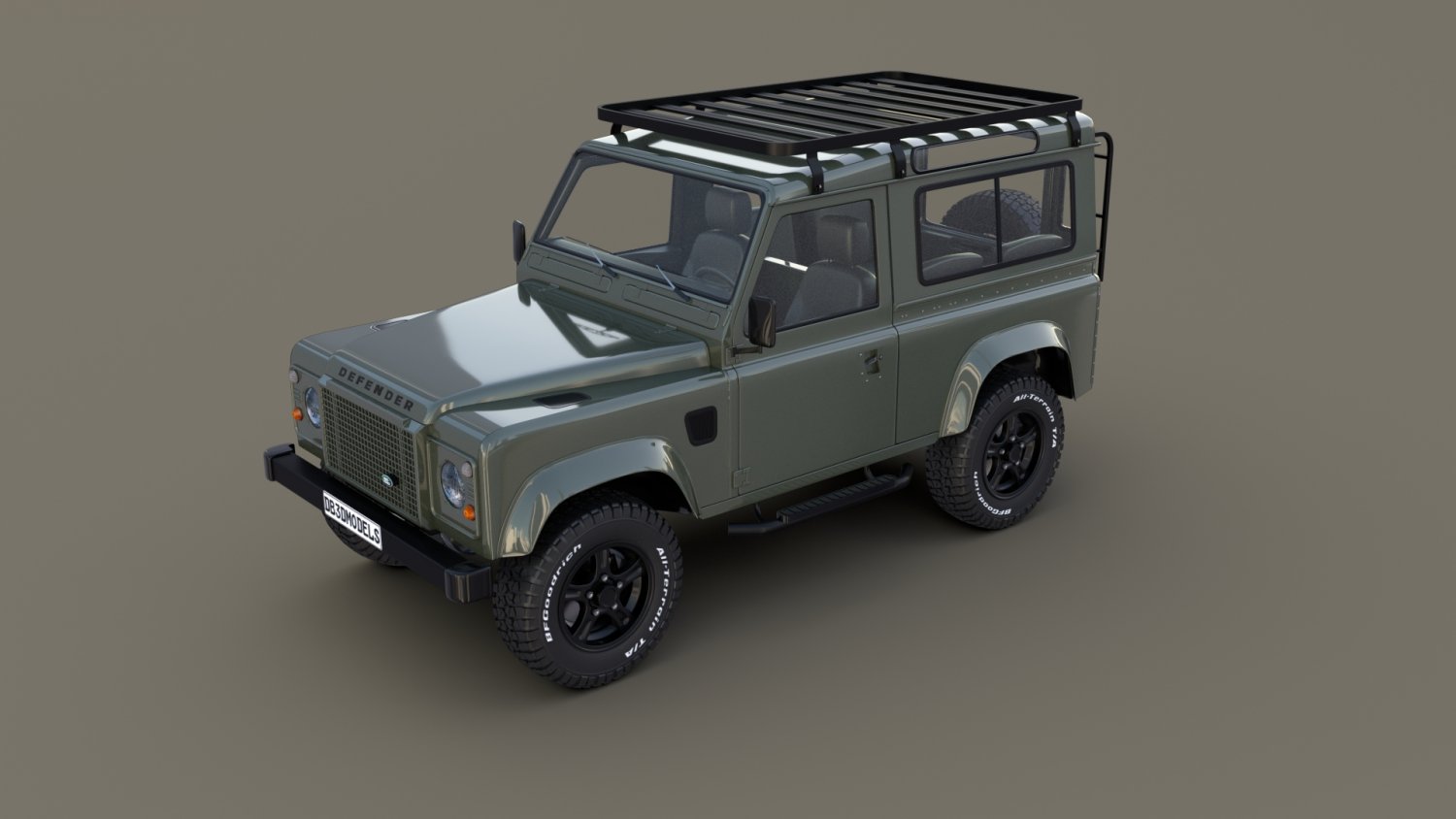 Genuine Land Rover Defender 3D Keyring Silver 