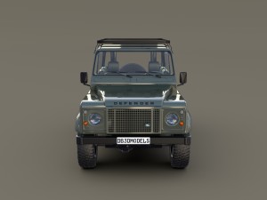 1985 land rover defender 90 with interior ver 5 3D Модель