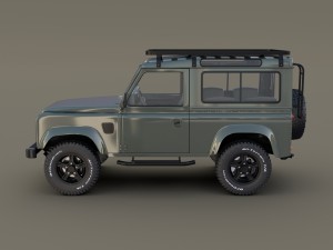 1985 land rover defender 90 with interior ver 5 3D Модель