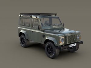 1985 land rover defender 90 with interior ver 5 3D Модель