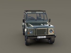1985 land rover defender 90 with interior ver 5 3D Модель