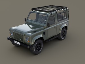 1985 land rover defender 90 with interior ver 5 3D Модель