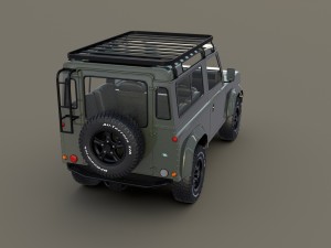 1985 land rover defender 90 with interior ver 5 3D Модель