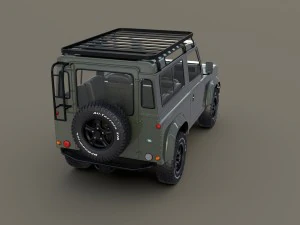 1985 land rover defender 90 with interior ver 5 3D Model