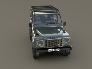 1985 land rover defender 90 with interior ver 5 3D Модель