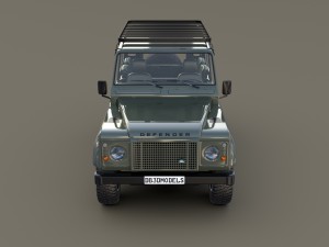1985 land rover defender 90 with interior ver 5 3D Модель