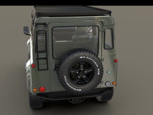 1985 land rover defender 90 with interior ver 5 3D Модель