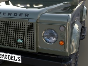 1985 land rover defender 90 with interior ver 5 3D Модель