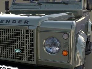 1985 land rover defender 90 with interior ver 5 3D Model