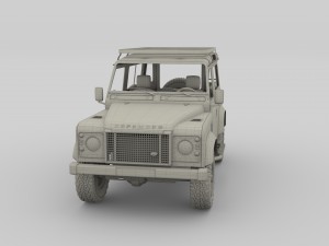 1985 land rover defender 90 with interior ver 5 3D Модель