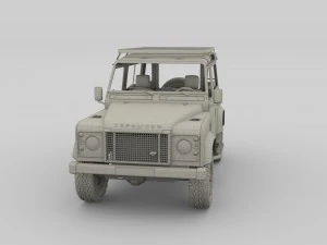 1985 land rover defender 90 with interior ver 5 3D Model