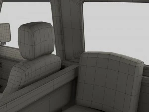 1985 land rover defender 90 with interior ver 5 3D Model