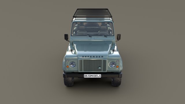 1985 land rover defender 90 with interior ver 6 3D-Modell .c4d .max .obj .3ds .fbx .stl .blend 