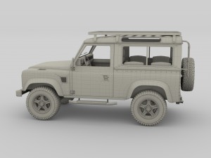 1985 land rover defender 90 with interior ver 6 3D-Modell