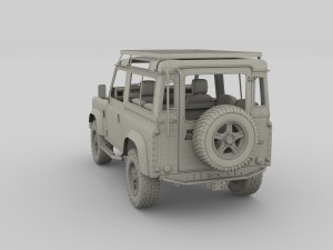 1985 land rover defender 90 with interior ver 6 3D-Modell
