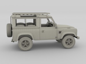 1985 land rover defender 90 with interior ver 6 3D-Modell